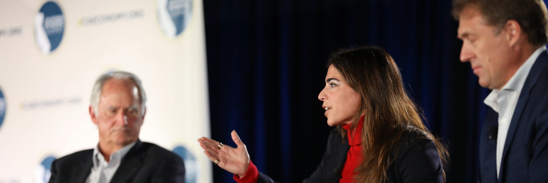Maryam Brown speaking on panel at 2021 California Economic Summit