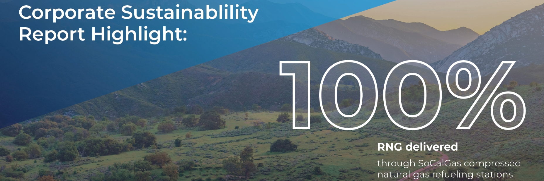 Corporate Sustainability Report Highlight: 100% RNG delivered